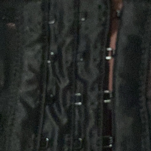 Swim by Cacique Swim Top size 42DD TRUE BUILT IN BRA Black and Blue Patterned - Picture 9 of 10